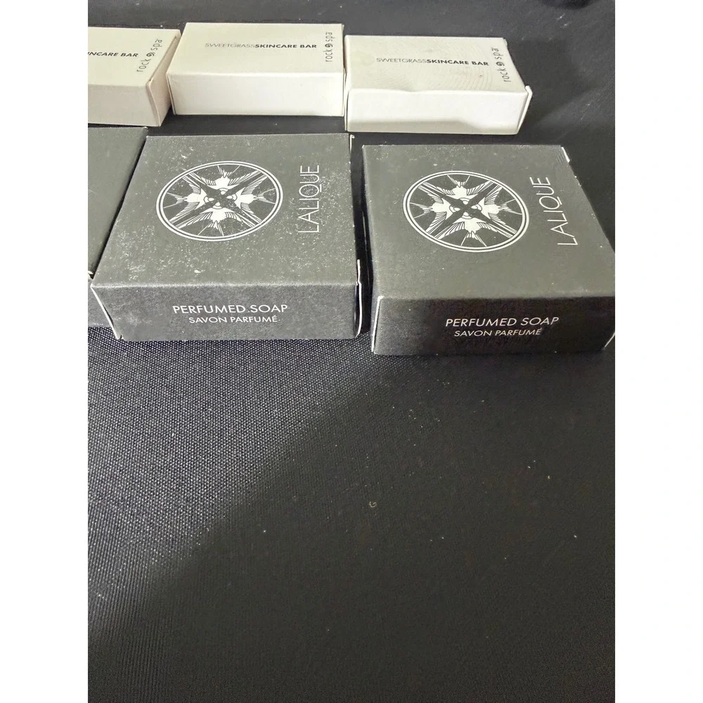 Lalique Hard Rock Spa Hotel Amenity Lot Travel Size Soap Lotion Shampoo‎ 30+ Pcs